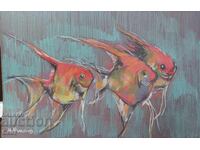 Desen cu creioane colorate