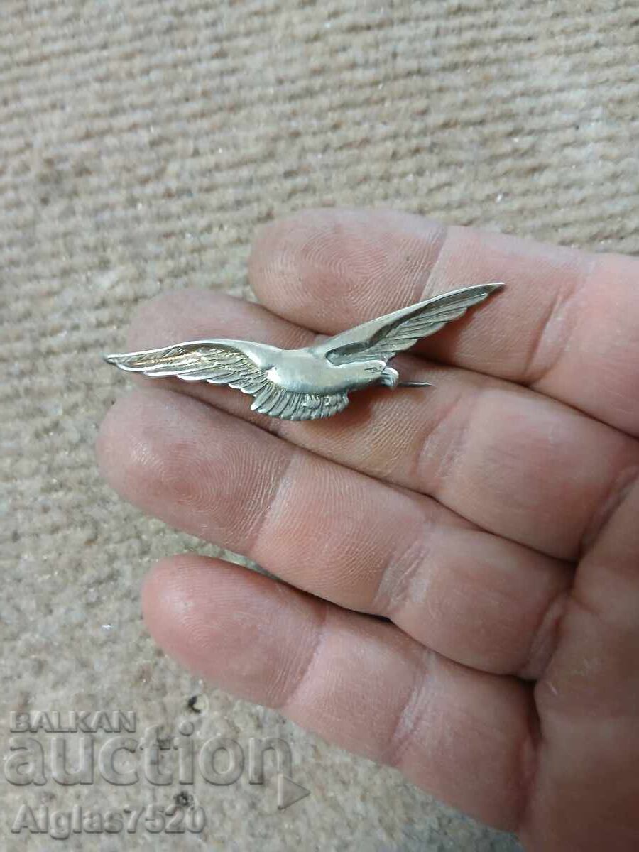 Emblemă de pilot argintie - originală Emblemă de pilot argintie - originală