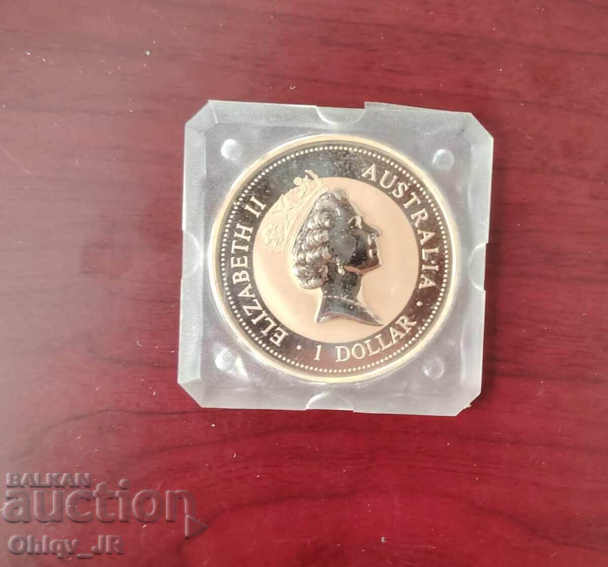 Silver Kookaburra Coin, 1995 (Quality: Proof, Fineness 999)