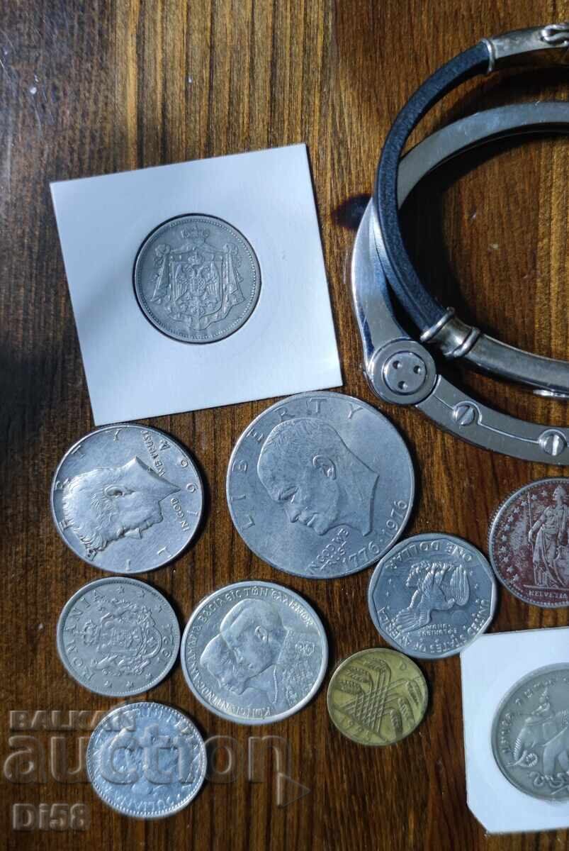 Аукцион Лот Монети Микс Сребро Други Метали Румъния Гърция Сащ  БЗЦ