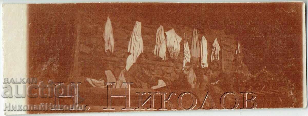 191? PANORAMIC OLD PHOTO FAMILY RURAL GATHERING E893