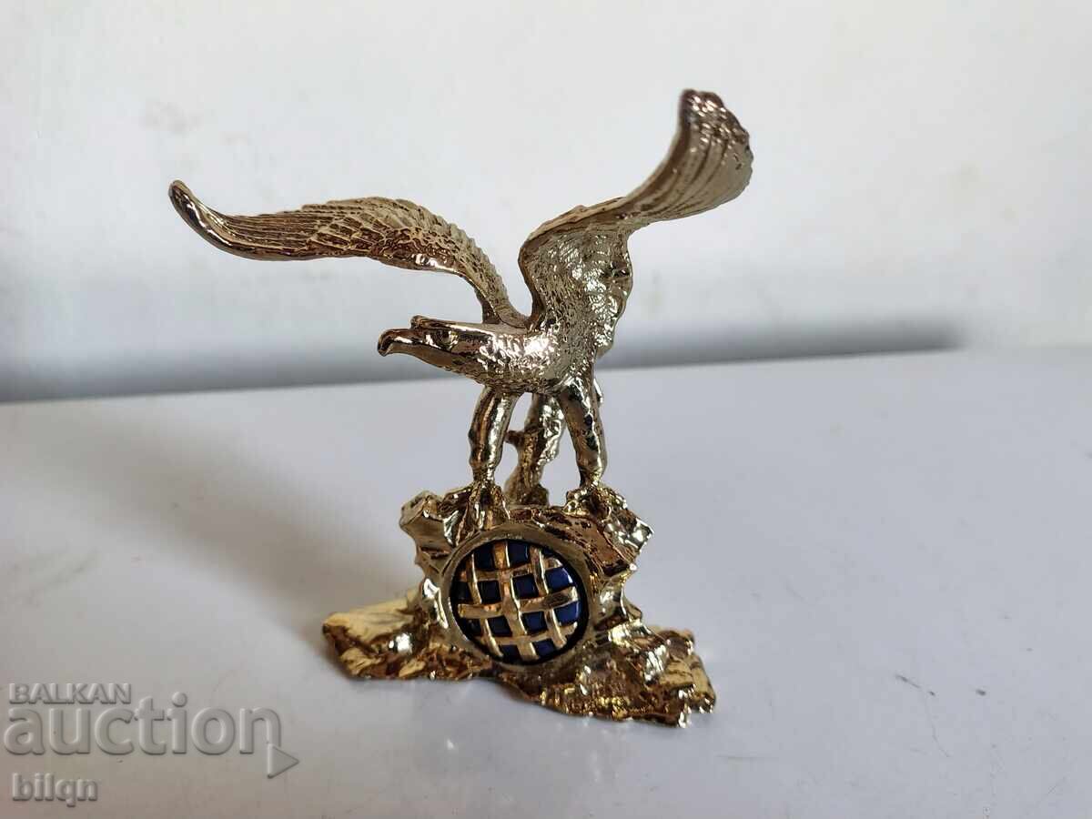 Statuetă Unică Vultur de Aur Cu Email