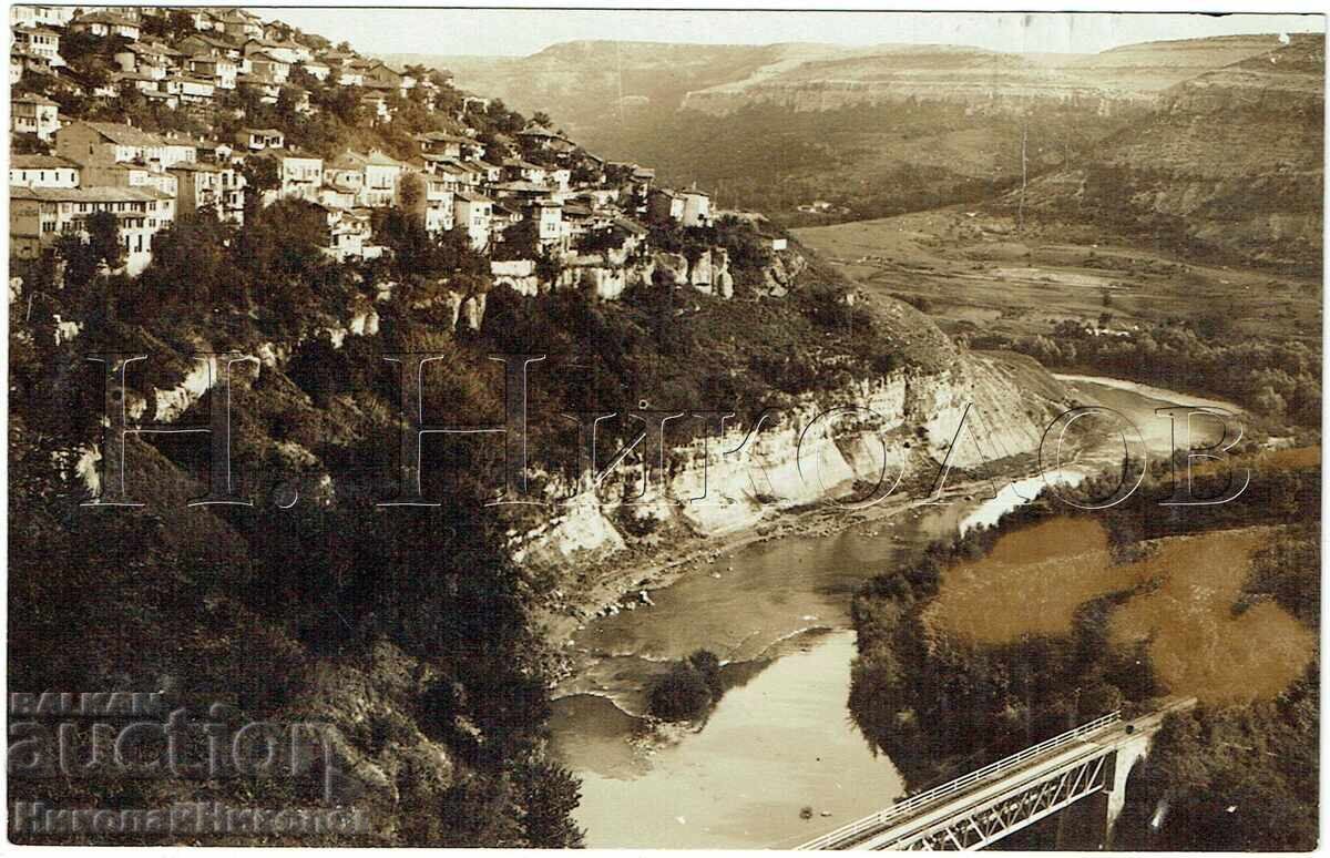 1928 OLD PHOTO VELIKO TARNOVO VIEW WITH RAILWAY BRIDGE E895