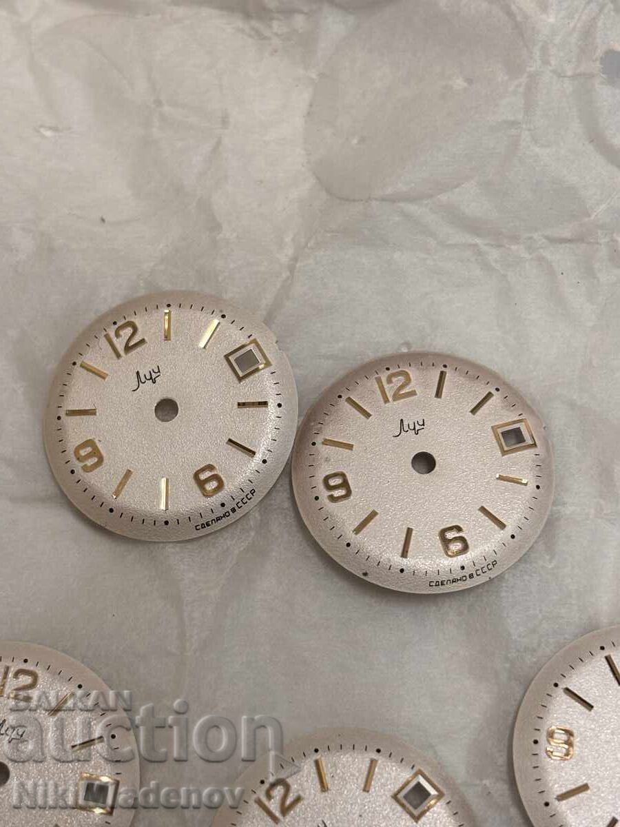 Delivery of BZTs! Lot of Brand New Dials for Luch Wristwatch, USSR