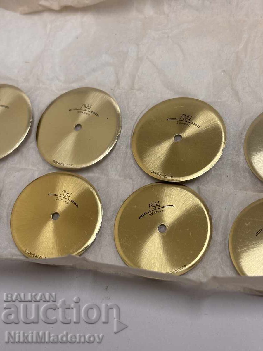 Auction  BZTs! Lot of Brand New Dials for a LUCH 23 JEWEL Hand-Wound Watch