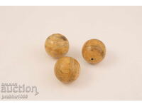 Τρεις μπάλες μπιλιάρδου από ελεφαντόδοντο, 19ος αιώνας