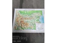 Ανάγλυφος χάρτης της Λαϊκής Δημοκρατίας της Βουλγαρίας