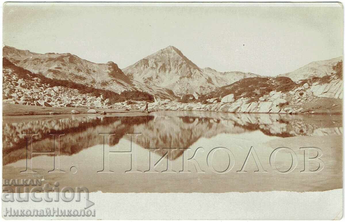 1928 FOTOGRAFIE VECHE PIRIN PAPAZ GHIOL LACUL POPOVO E896