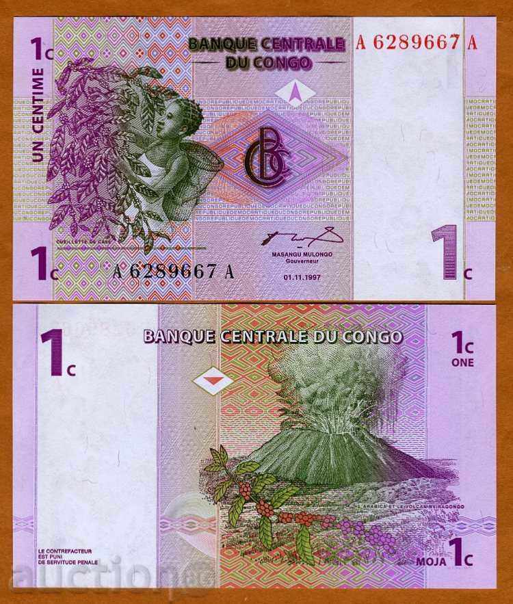 Zorbas LICITAȚII CONGO 1 SENT 1997 UNC