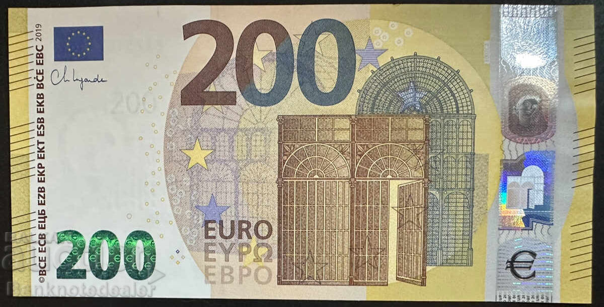 Slovakia 200 euro 2019 UNC P-31e Prefix-EA   code E007 C2 In