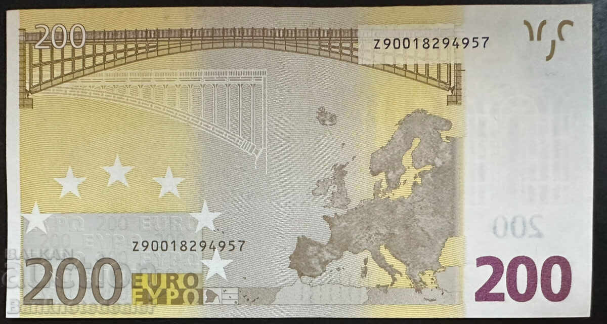 Belgium 200 Euros  2002 Z 4957 code T00245 In the Star с цена € 370.00 | 723.66 лв.