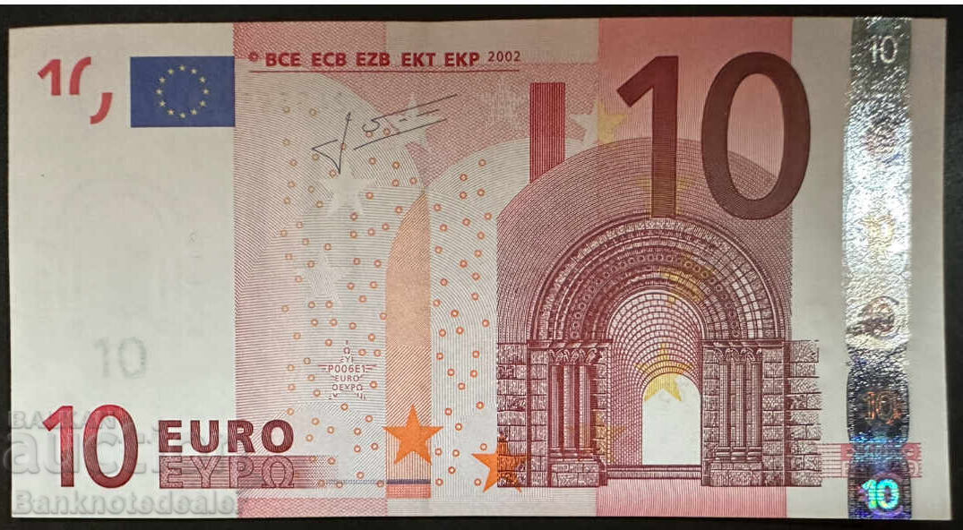 Germany 10 Euro 2002 X 3317 code POO6E1 In the Star