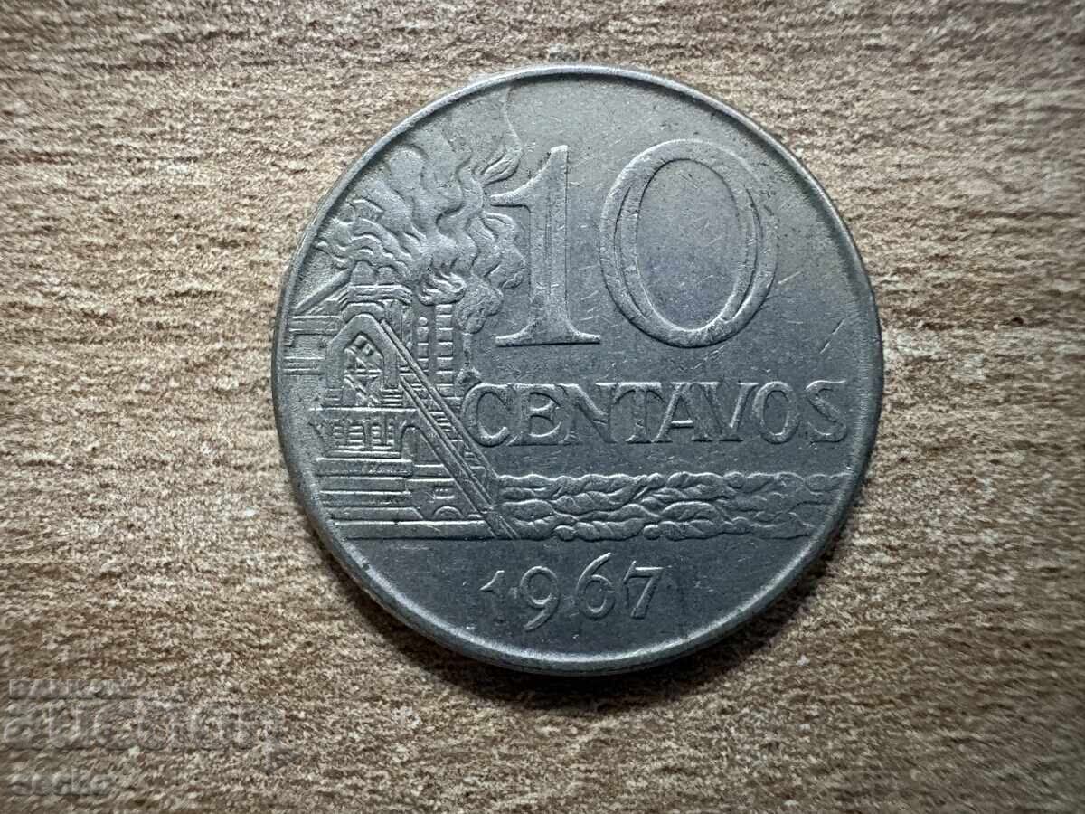 Brazilia - 10 centavos (1967)