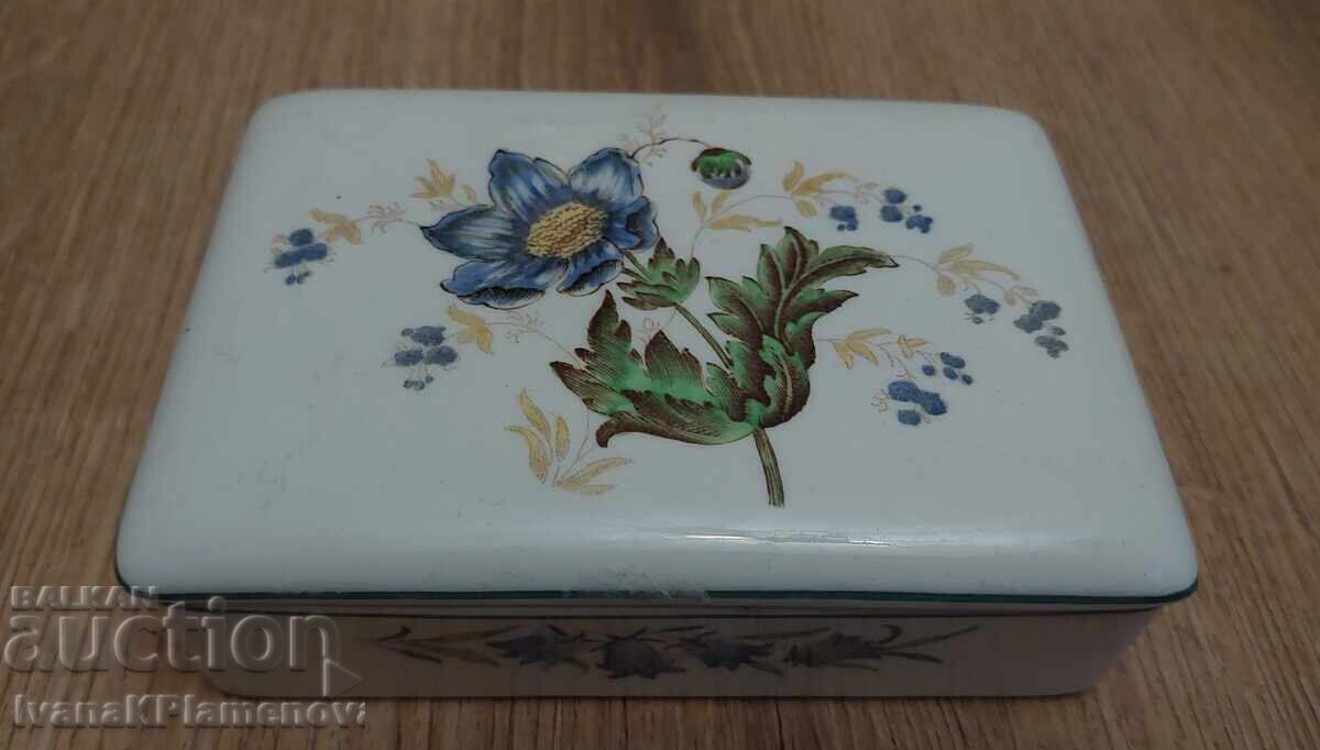 Vintage English Porcelain Box for Collectors