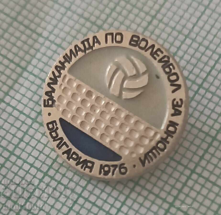 Emblemă - Balcaniada de Volei Bulgaria 1976 cu preț € 1.00 | 1.96 BGN Emblemă - Balcaniada de Volei Bulgaria 1976 cu preț € 1.00 | 1.96 BGN