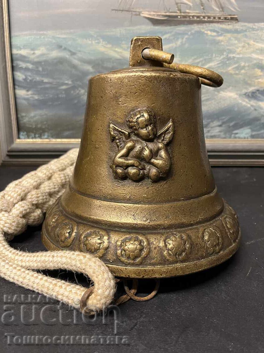 Clopot vechi, de bronz, bisericesc - 6