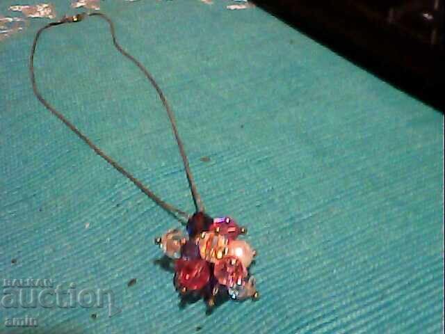 Frumos colier argint 925 cu cristale naturale