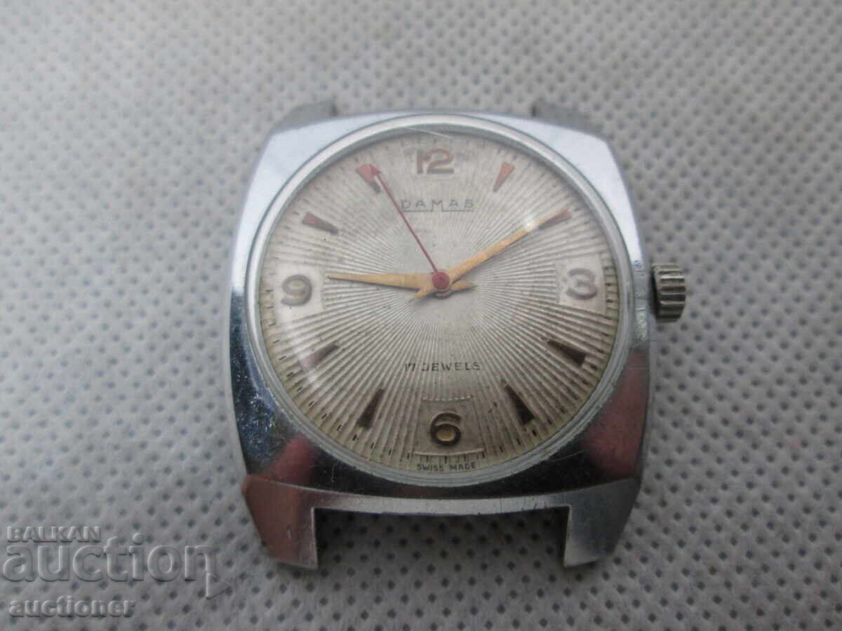 Licitație CEAS DE MÂNĂ BĂRBĂTESC DAMAS FUNCȚIONEAZĂ PĂSTRAT