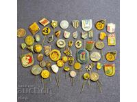 Lot de peste 50 de ecusoane fotbal Bulgaria