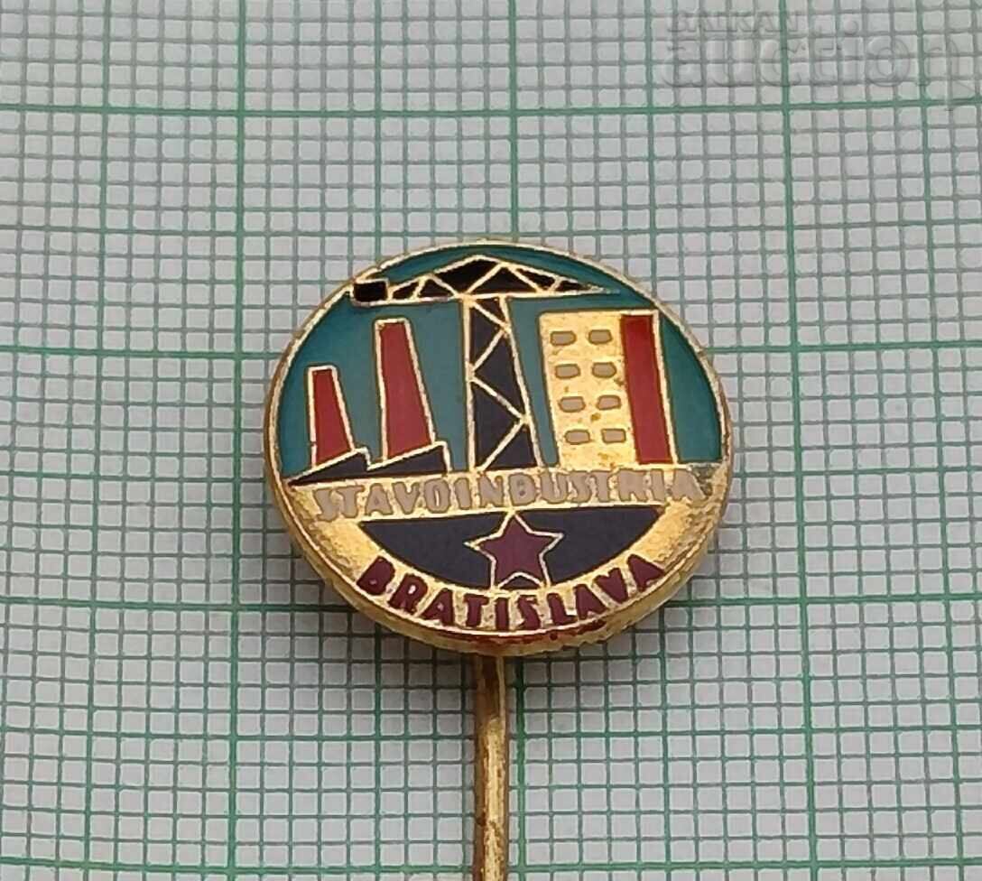 INDUSTRY BRATISLAVA CZECHOSLOVAKIA BADGE