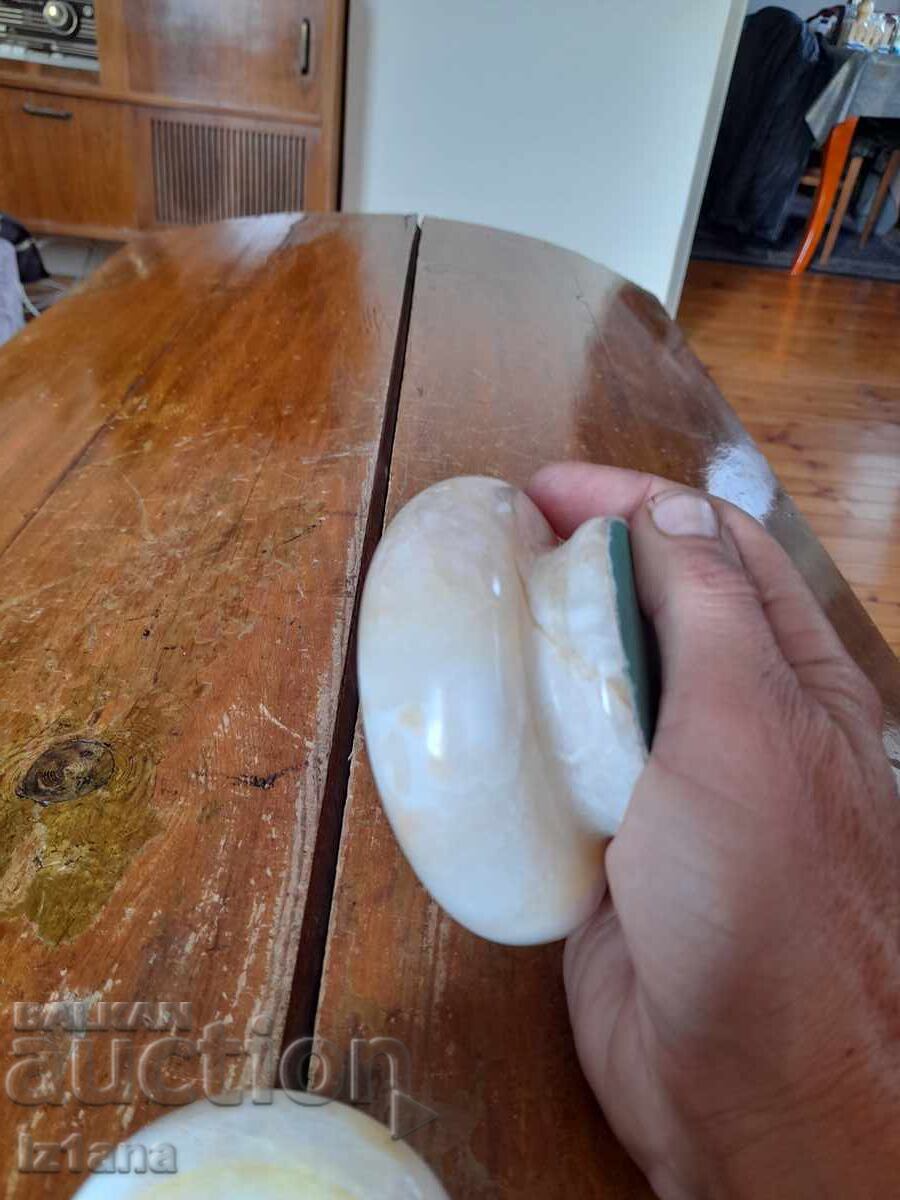 Cutie veche de bijuterii din marmură - 6