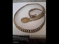 Centură veche aurită