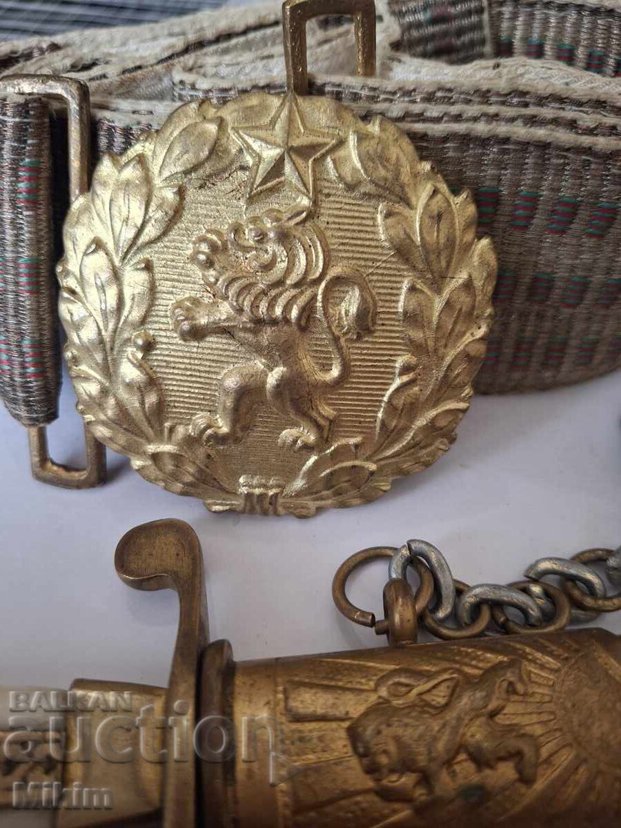 Βουλγαρικό αξιωματικό μαχαίρι + ζώνη - 5