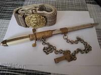 Βουλγαρικό αξιωματικό μαχαίρι + ζώνη