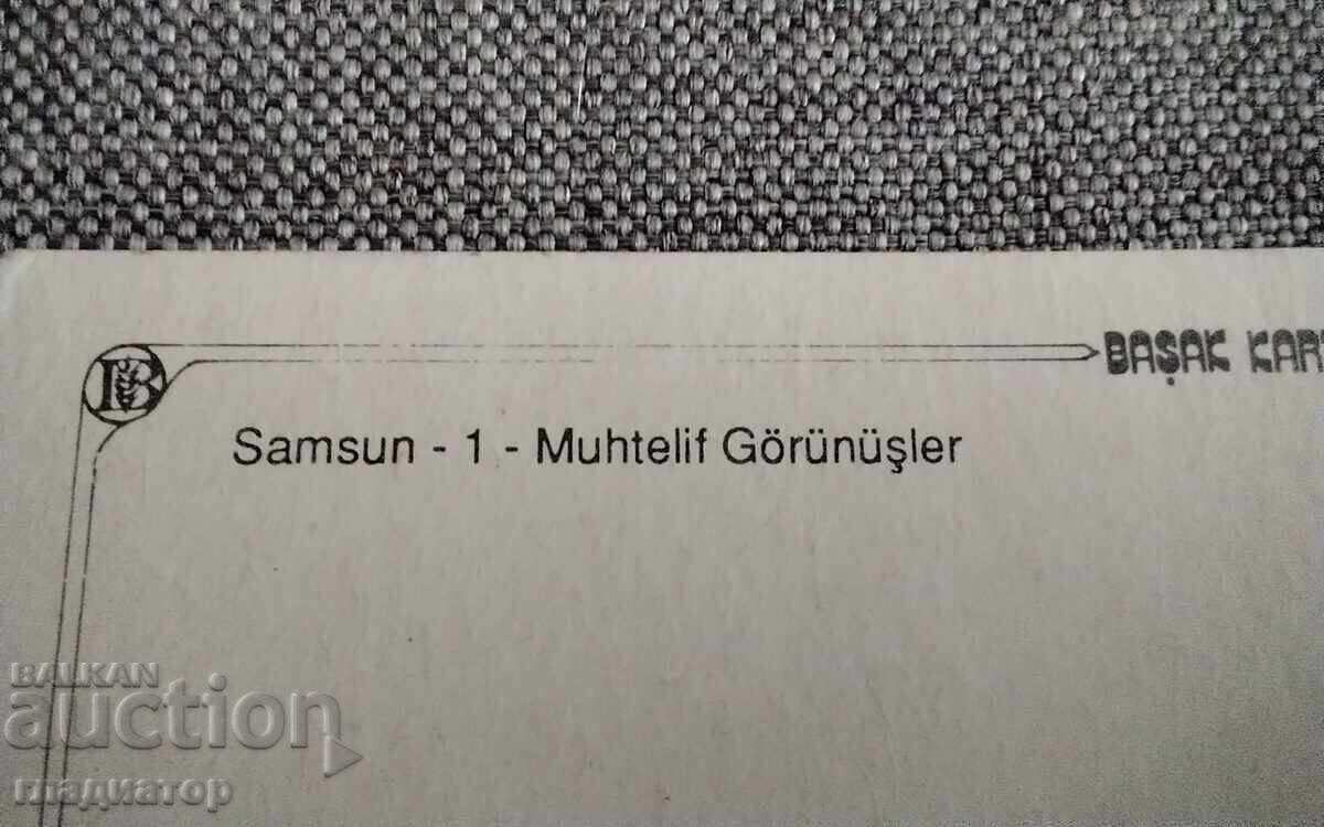 Livrarea Cartolină Turcia orașul Samsun portul Marea Neagră