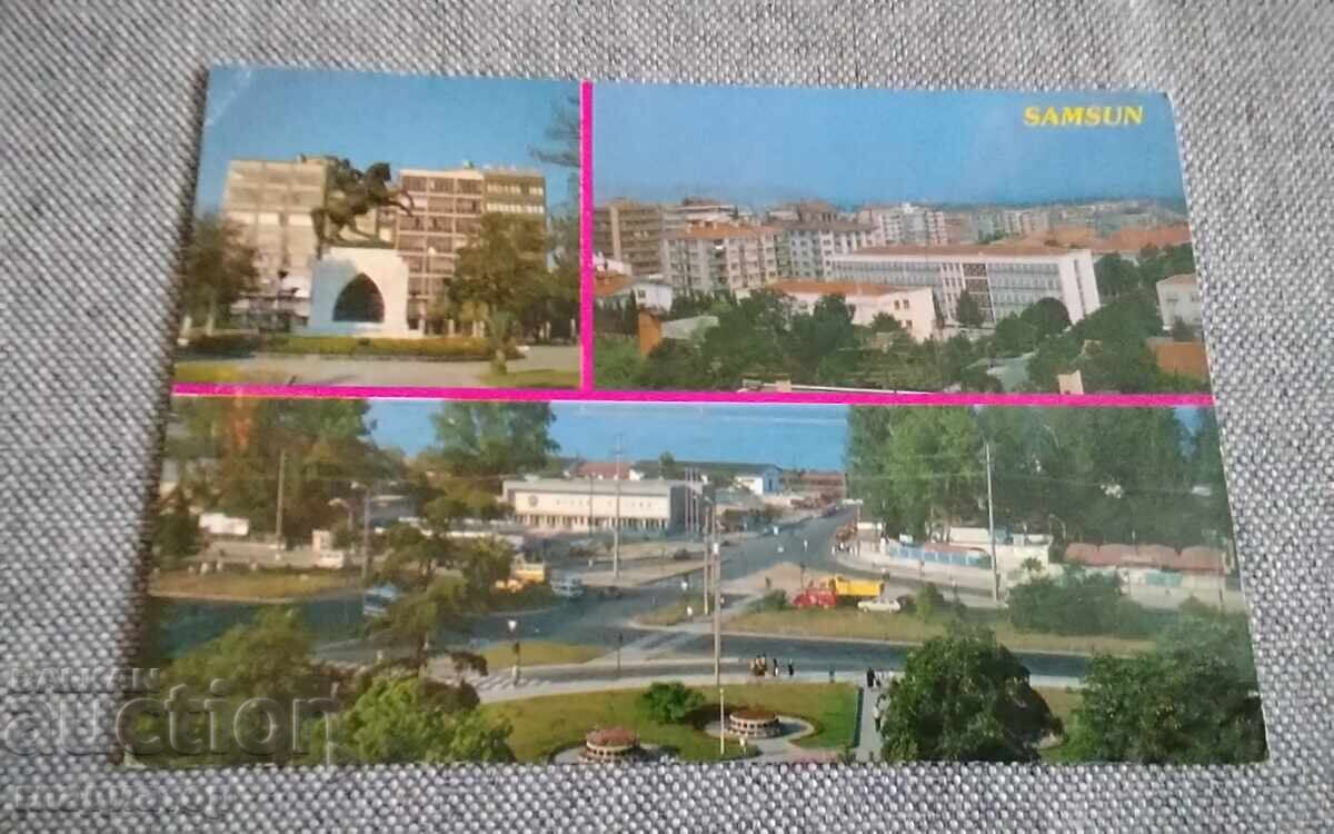 Cartolină Turcia orașul Samsun portul Marea Neagră