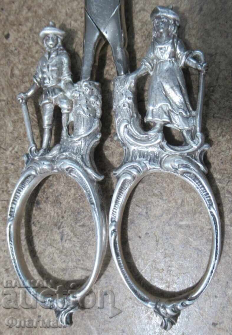 Ολλανδικό ασημένιο ψαλίδι 19ου αιώνα - 6