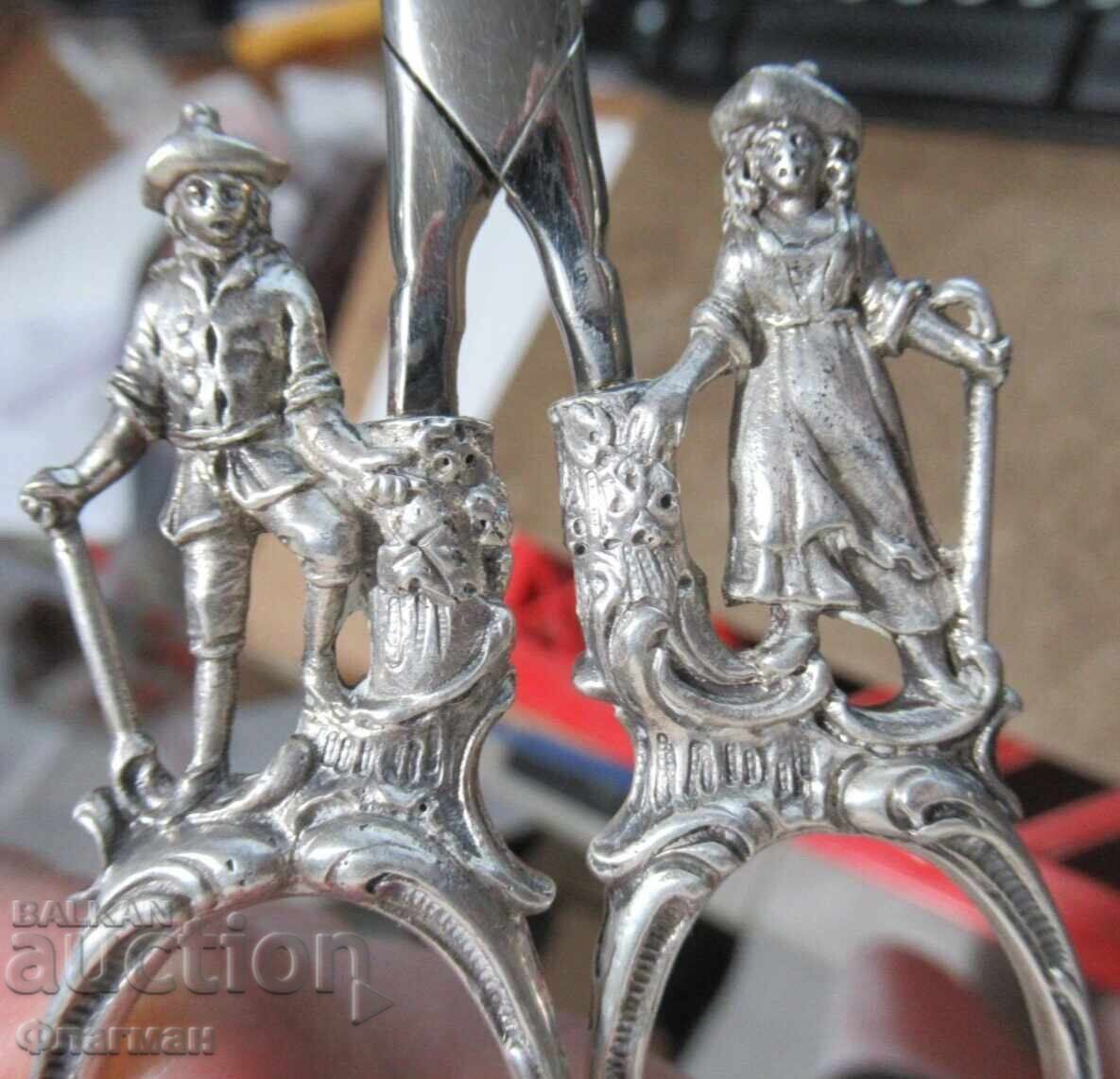 Ολλανδικό ασημένιο ψαλίδι 19ου αιώνα - 7