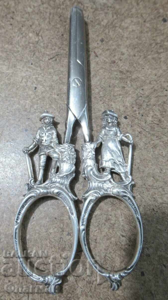Ολλανδικό ασημένιο ψαλίδι 19ου αιώνα