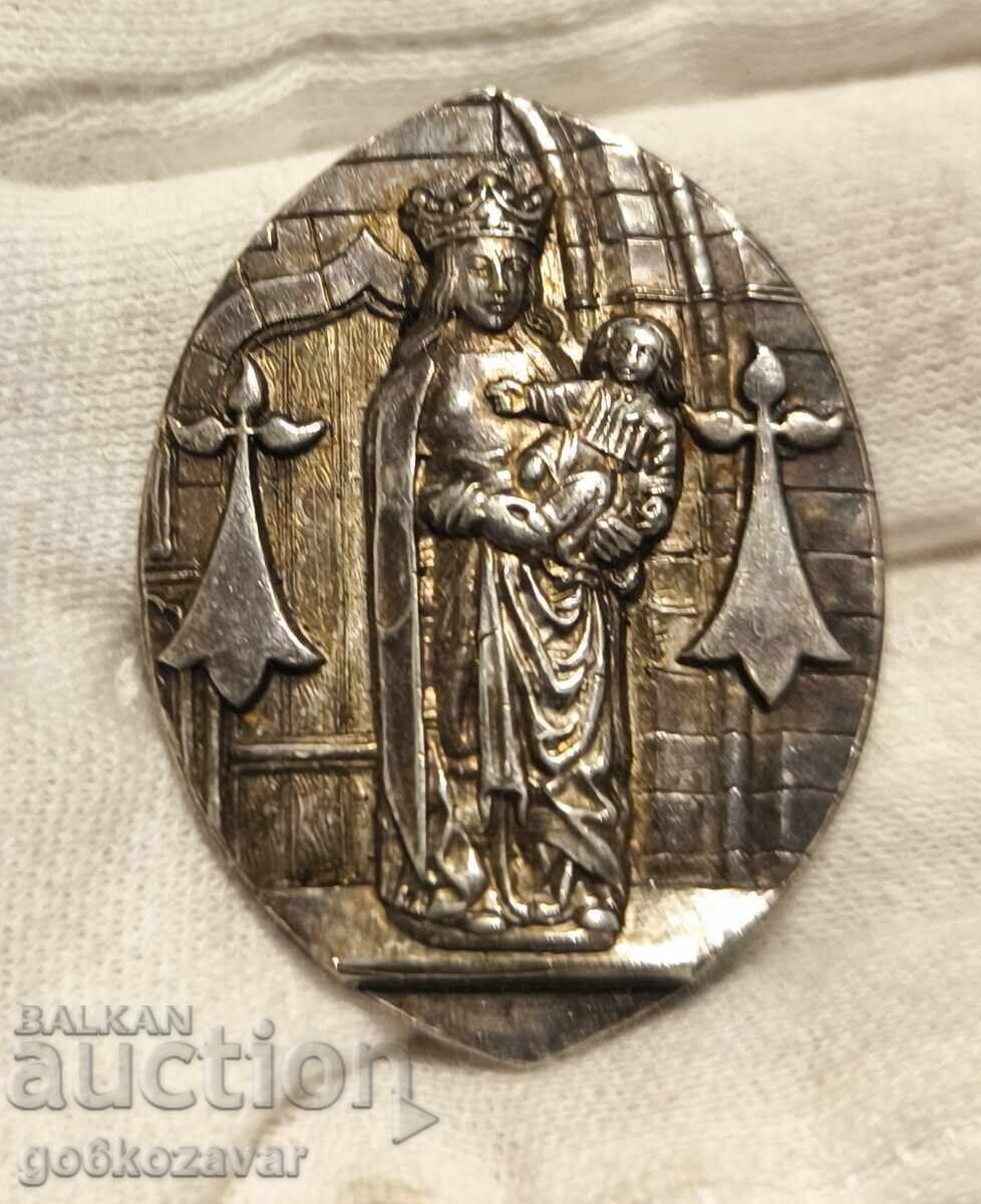 Religious brooch, metal, vintage, 20th century, French with price € 20.00 | 39.12 BGN