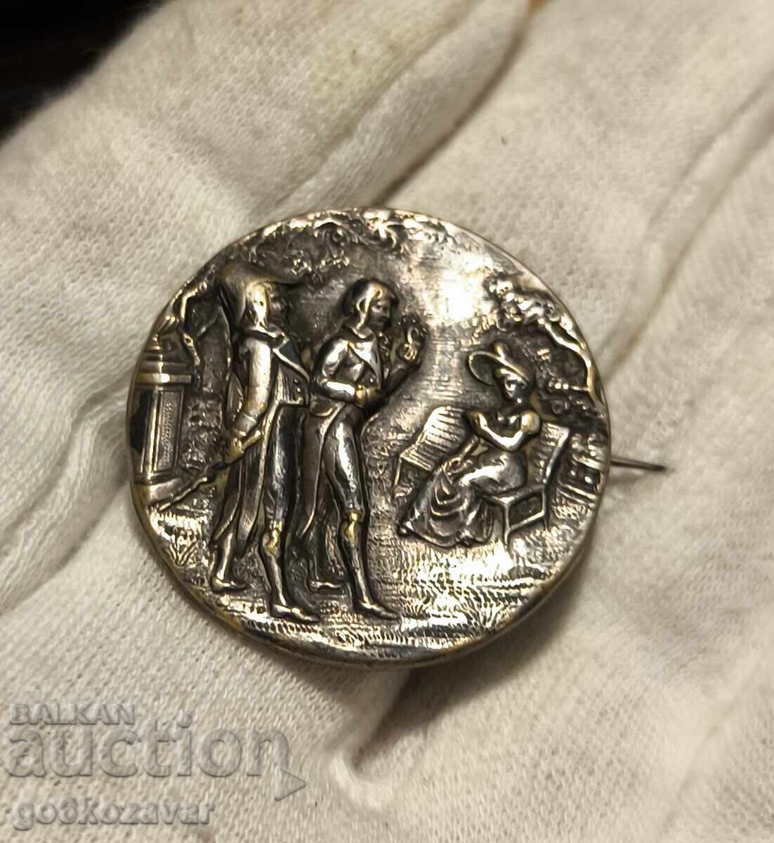 Livrarea Broșă artistică cu scenă clasică din secolul al XIX-lea