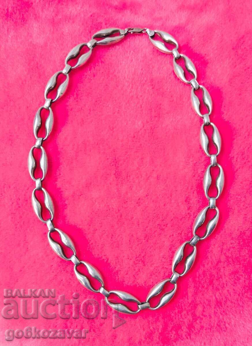 Ανδρική ασημένια αλυσίδα 925 ανθεκτική ενδιαφέρουσα πλέξη! - 7