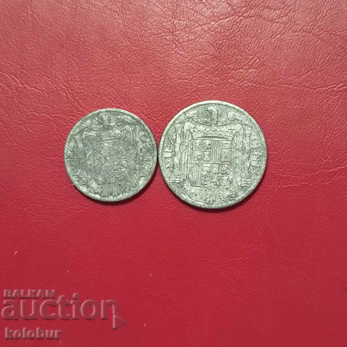 5 και 10 σεντίμο 1940 Ισπανία με τιμή € 1.00 | 1.96 BGN