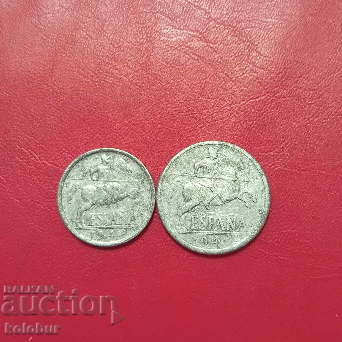 5 και 10 σεντίμο 1940 Ισπανία