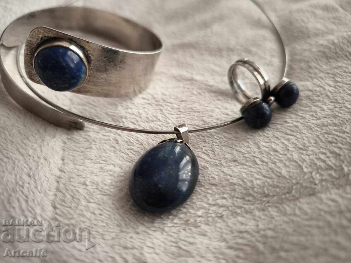 Silver Bracelet Ring with Lapis Lazuli with price € 160.00 | 312.93 BGN Silver Bracelet Ring with Lapis Lazuli with price € 160.00 | 312.93 BGN