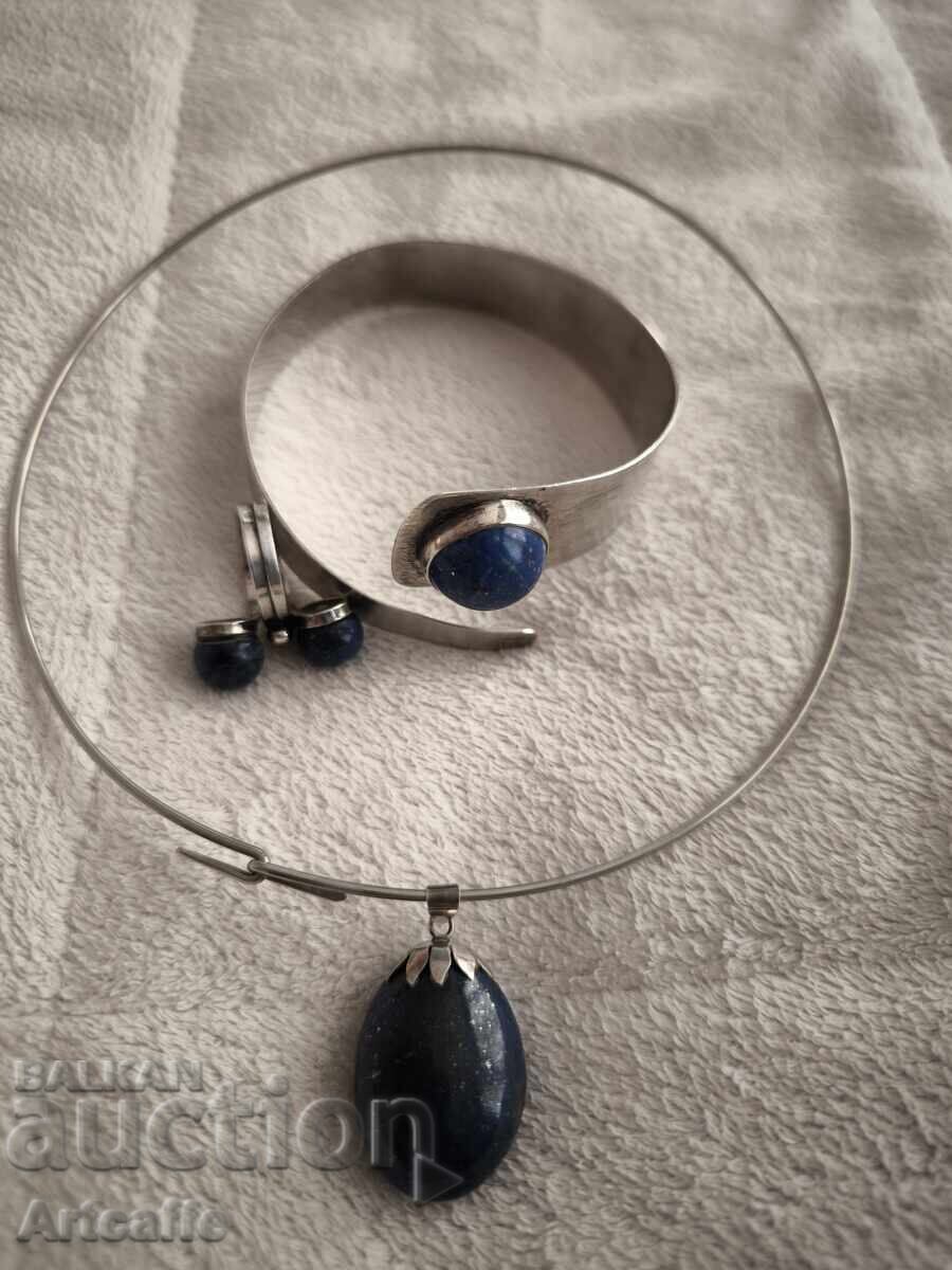 Brățară de argint Inel cu lapis lazuli