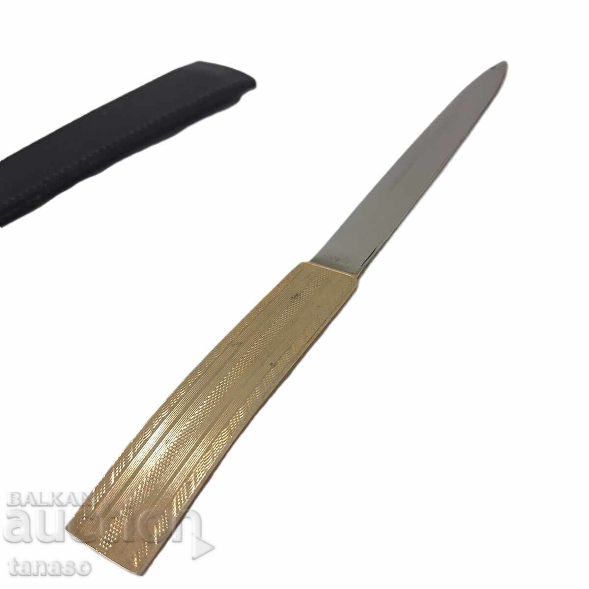 Cuțit pentru scrisori (sau pentru hârtie) cu toc de piele - 5 Cuțit pentru scrisori (sau pentru hârtie) cu toc de piele - 5