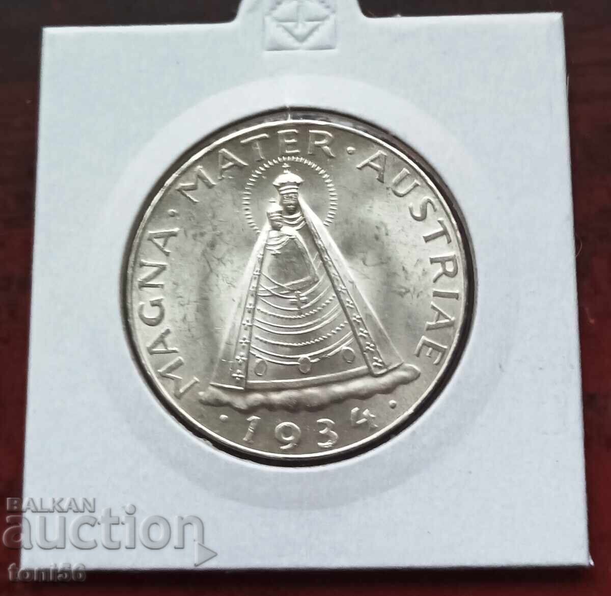 Austria 5 șilingi 1934