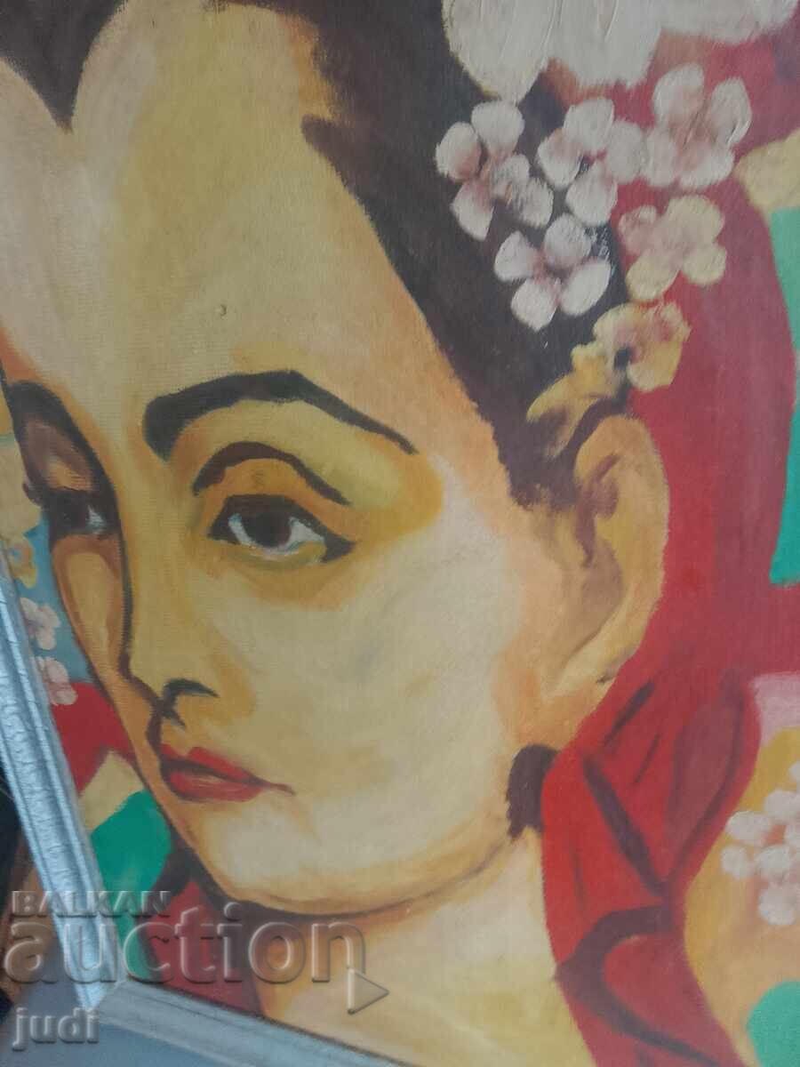 Pictură veche în ulei - 5