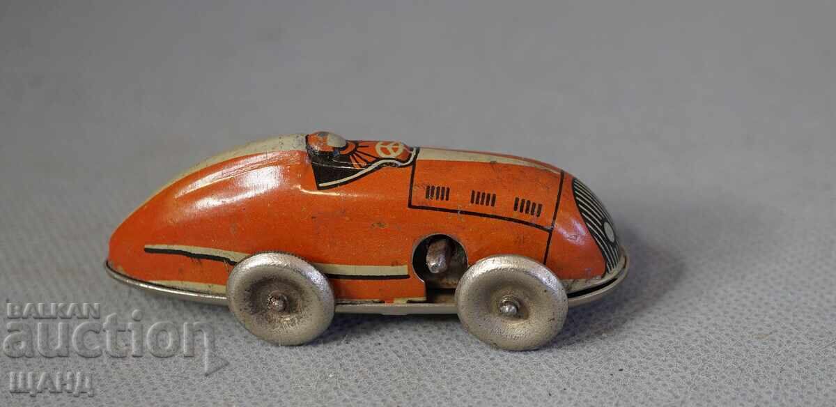 Аукцион Стара метална механична играчка формула състезателна кола