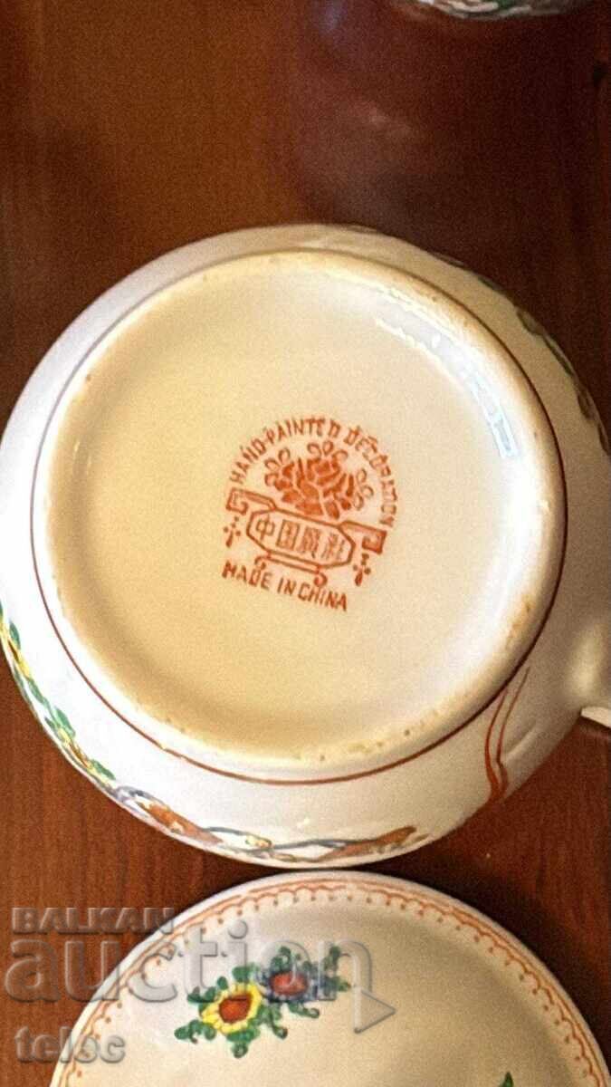 Set de ceai cu căni și capac, porțelan chinezesc - reducere - 5