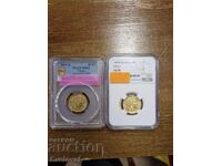 20 franci 1851 MS62 și 20 franci 1849 AU58