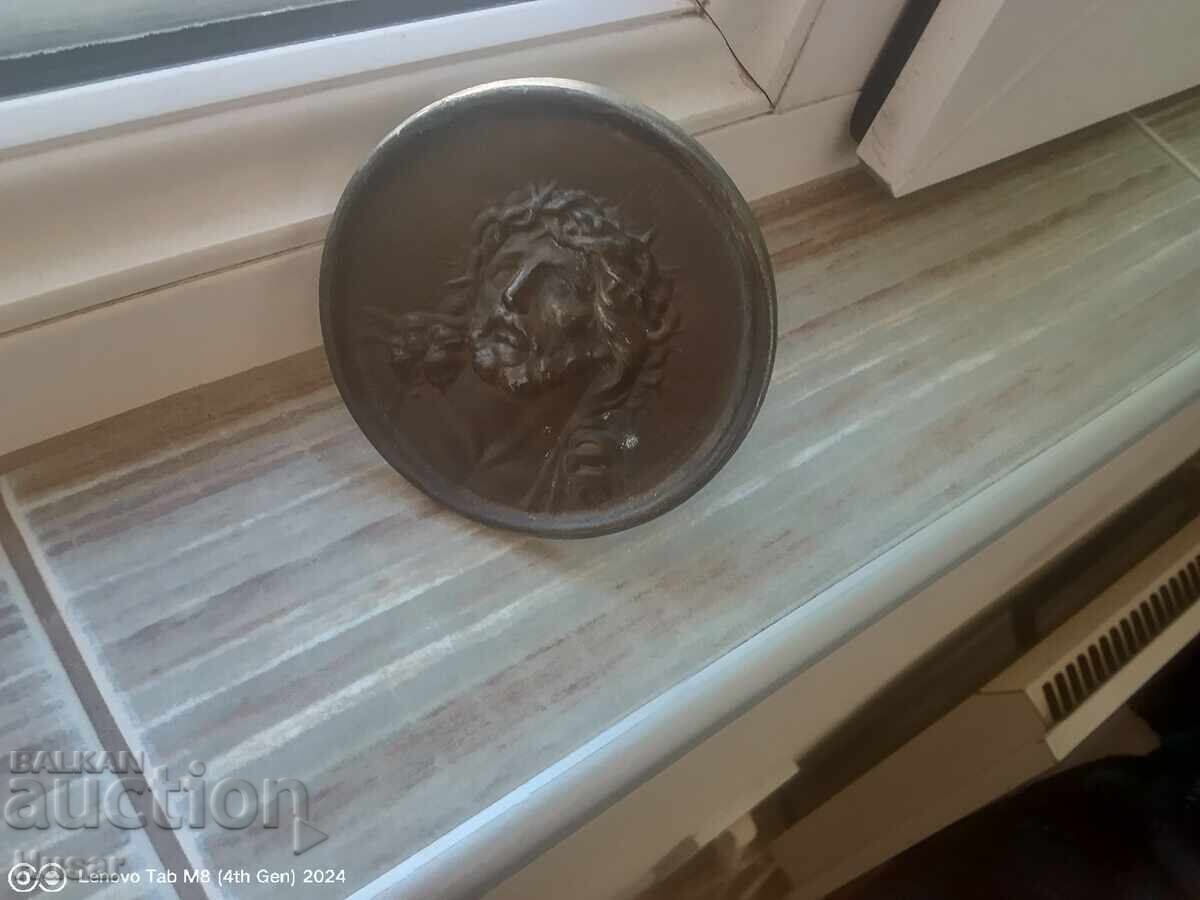Παράδοση Επιτραπέζια χάλκινη εικόνα Ιησούς Χριστός