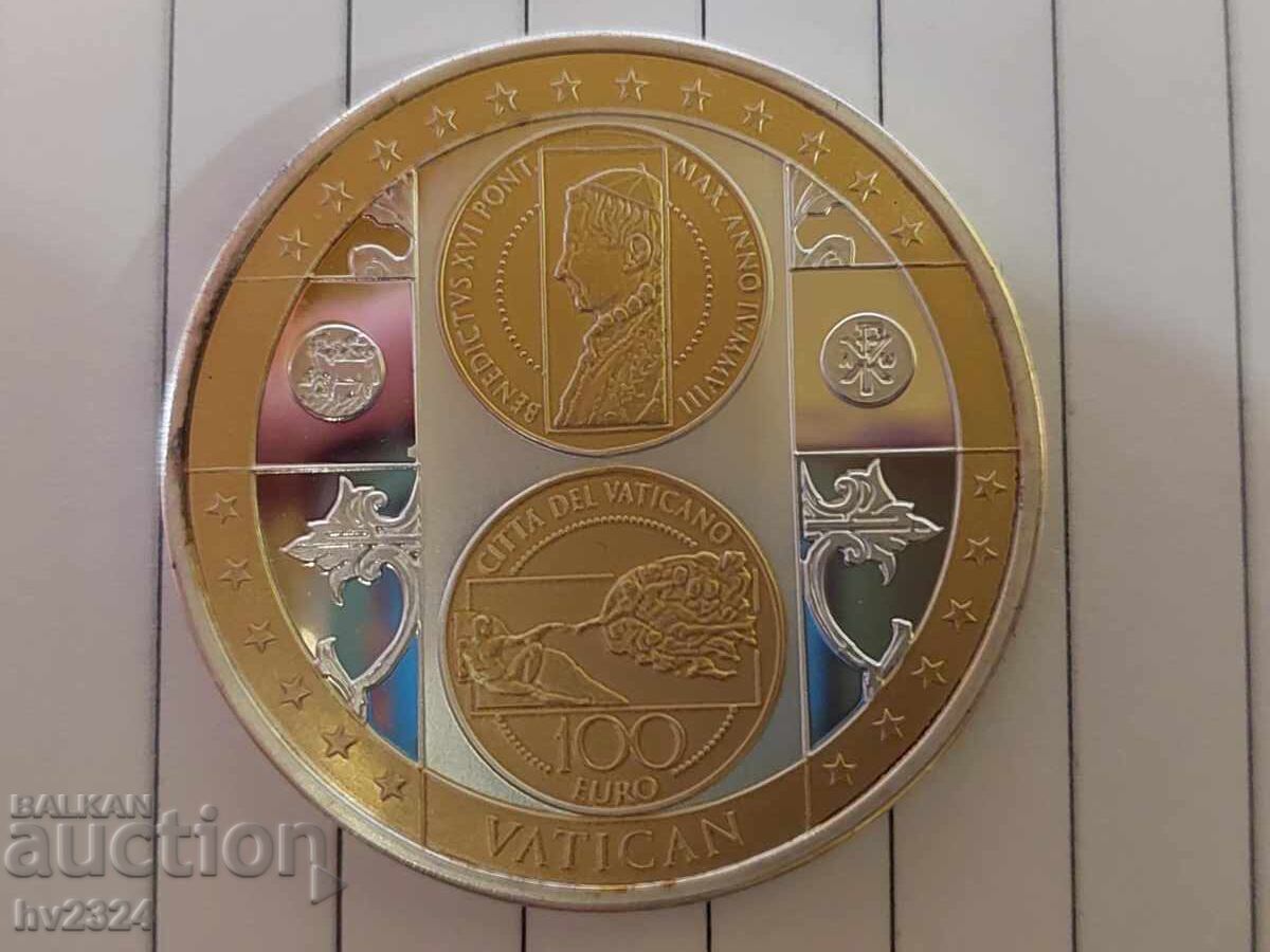 Μετάλλιο "Η Δημιουργία του Αδάμ", 2002, Βατικανό Μετάλλιο "Η Δημιουργία του Αδάμ", 2002, Βατικανό