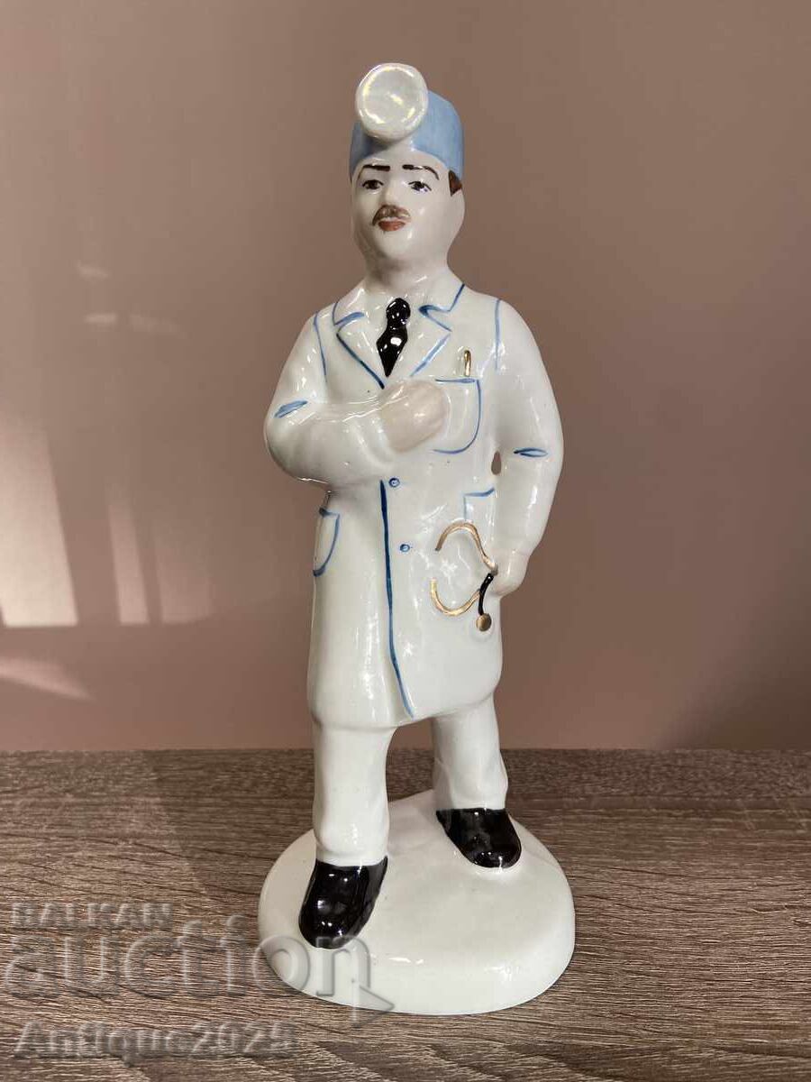 Statuetă de porțelan vintage „Doctor”, URSS