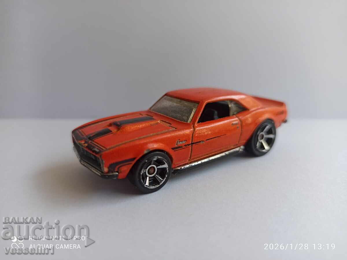 Old toy car Chevrolet Camaro 1968 COPO 1/64